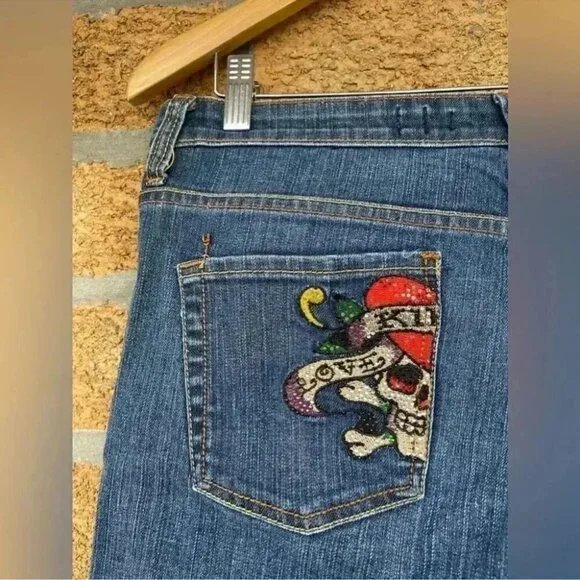ED HARDY LOVE KILLS SLOWLY JEANS 32
